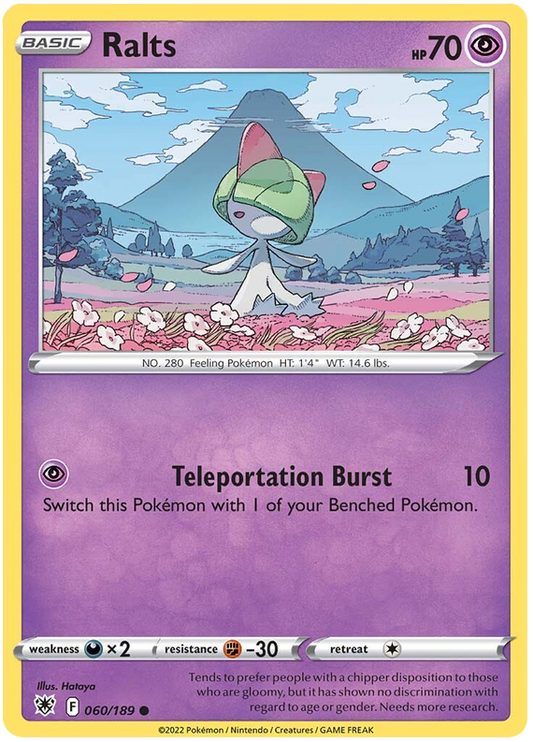 Pokemon Card Astral Radiance 60/189 060/189 Ralts Common