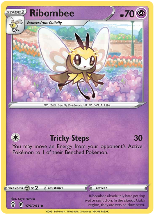 Pokemon Card Evolving Skies 79/203 079/203 Ribombee Uncommon