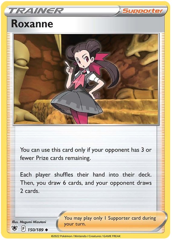 Pokemon Card Astral Radiance 150/189 Roxanne Supporter Uncommon