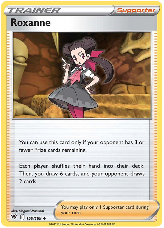 Pokemon Card Astral Radiance 150/189 Roxanne Supporter Uncommon