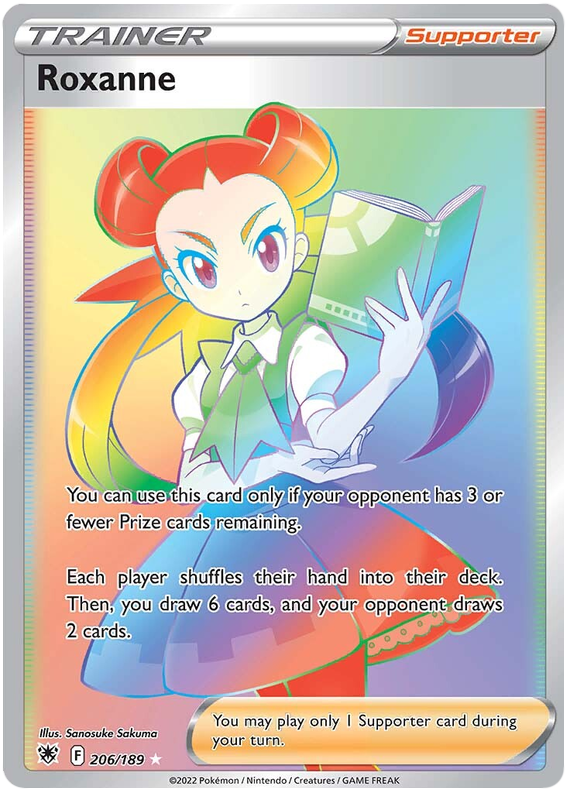 Pokemon Card Astral Radiance 206/189 Roxanne Supporter Hyper Rare *MINT*