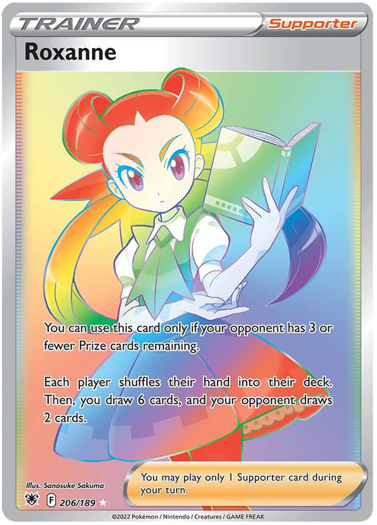 Pokemon Card Astral Radiance 206/189 Roxanne Supporter Hyper Rare *MINT*