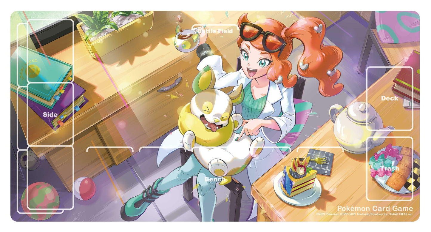 Pokemon Card Game Rubber Playmat Set Sonia *Japan Exclusive!*