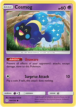 Pokemon Card Cosmic Eclipse 100/236 Cosmog Common