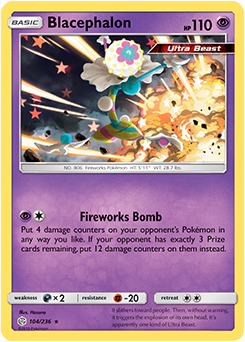 <transcy>Pokemon Card Cosmic Eclipse 104/236 Blacephalon Holo Sjælden</transcy>