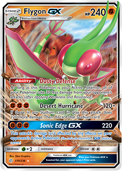 <transcy>Pokemon Card Cosmic Eclipse 110/236 Flygon GX Ultra Sjælden</transcy>