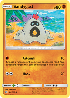 Pokemon Card Cosmic Eclipse 126/236 Sandygast Common