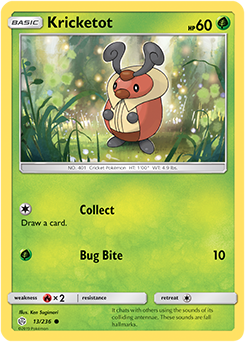 Pokemon Card Cosmic Eclipse 013/236 13/236 Kricketot Common