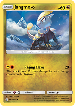Pokemon Card Cosmic Eclipse 160/236 Jangmo-o Common