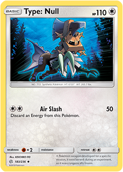 Pokemon Card Cosmic Eclipse 183/236 Type: Null Uncommon