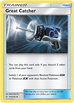 Pokemon Card Cosmic Eclipse 192/236 Great Catcher Item Uncommon