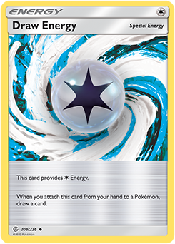 Pokemon Card Cosmic Eclipse 209/236 Draw Energy Uncommon
