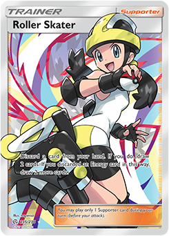 Pokemon Card Cosmic Eclipse 235/236 Roller Skater Supporter Full Art