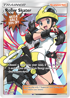 Pokemon Card Cosmic Eclipse 235/236 Roller Skater Supporter Full Art