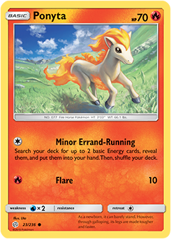 Pokemon Card Cosmic Eclipse 023/236 23/236 Ponyta Common