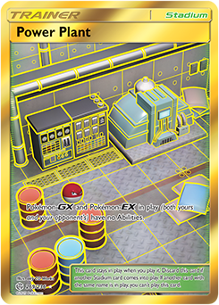 Pokemon Card Cosmic Eclipse 269/236 Power Plant Stadium Secret Rare