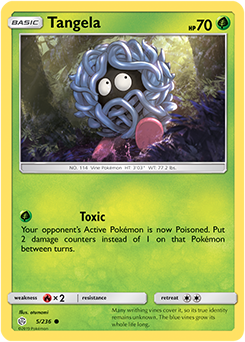Pokemon Card Cosmic Eclipse 005/236 5/236 Tangela Common