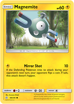 <transcy>Pokemon Card Cosmic Eclipse 068/236 68/236 Magnemite Common</transcy>