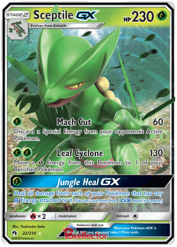 Pokemon Card Lost Thunder 22/214 022/214 Sceptile GX Ultra Rare *MINT*
