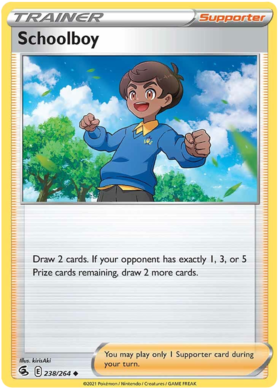 Pokemon Card Fusion Strike 238/264 Schoolboy Uncommon