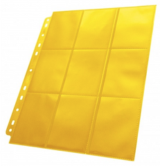 Ultimate Guard 18-Pocket Side-Loading Pages - YELLOW