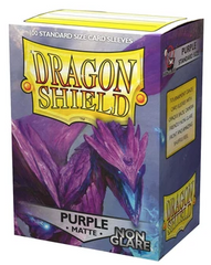 Dragonshield Purple Amifist 100 protective sleeves - Non Glare