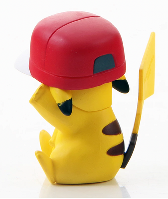 Takara Tomy Pokemon Figure Toy Pikachu Satoshi Hat