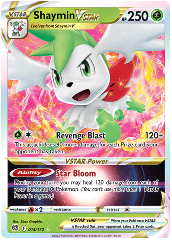 Pokemon Card Brilliant Stars 014/172 14/172 Shaymin VSTAR Ultra Rare *M*