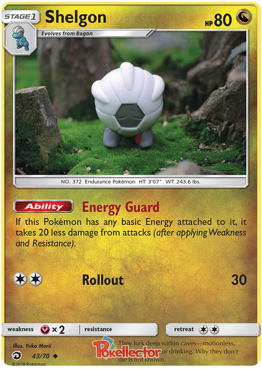 <transcy>Pokemon Card Dragon Majesty 43/070 043/070 Shelgon Ungewöhnlich</transcy>