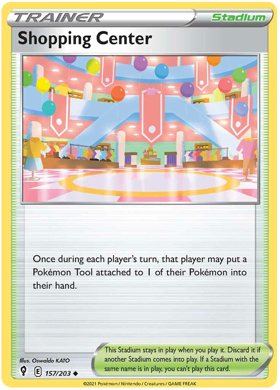 Pokemon Card Evolving Skies 157/203 157/203 Shopping Center Stadium Uncommon