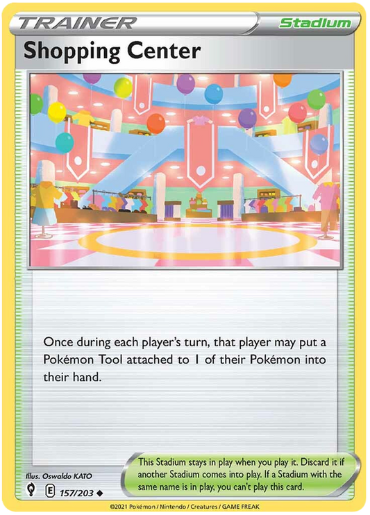 Pokemon Card Evolving Skies 157/203 157/203 Shopping Center Stadium Uncommon