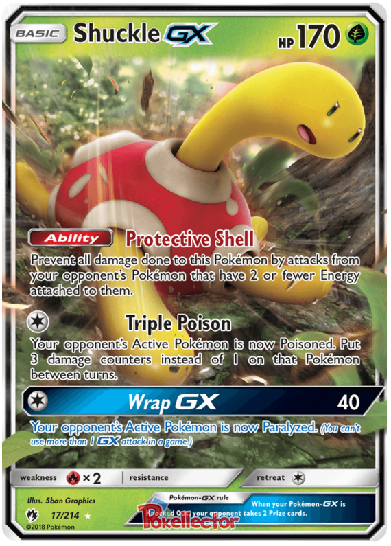 Pokemon Card Lost Thunder 17/214 017/214 Shuckle GX Ultra Rare *MINT*