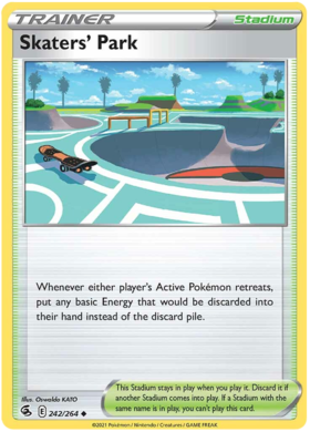 Pokemon Card Fusion Strike 242/264 Skaters' Park Uncommon