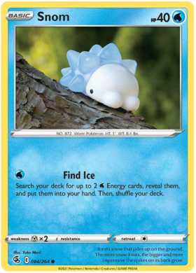 Pokemon Card Fusion Strike 084/264 84/264 Snom Common