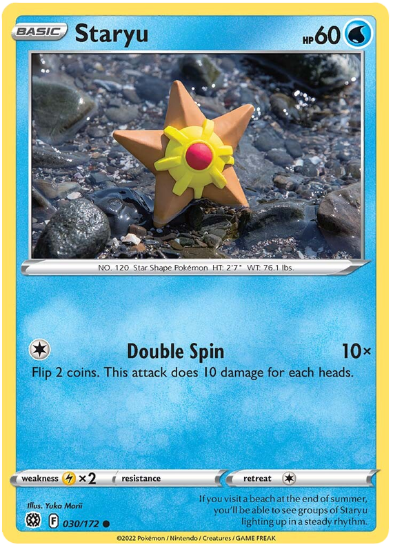 Pokemon Card Brilliant Stars 030/172 30/172 Staryu Common