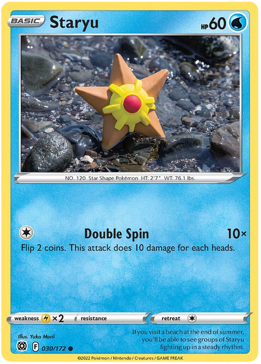 Pokemon Card Brilliant Stars 030/172 30/172 Staryu Common