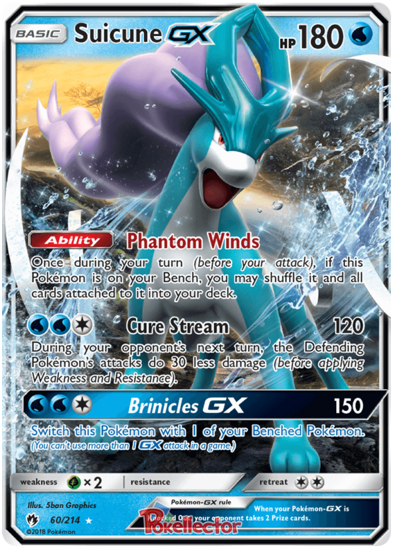 Pokemon Card Lost Thunder 60/214 060/214 Suicune GX Ultra Rare *MINT*