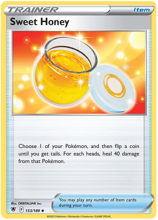 Pokemon Card Astral Radiance 153/189 Sweet Honey Item Uncommon