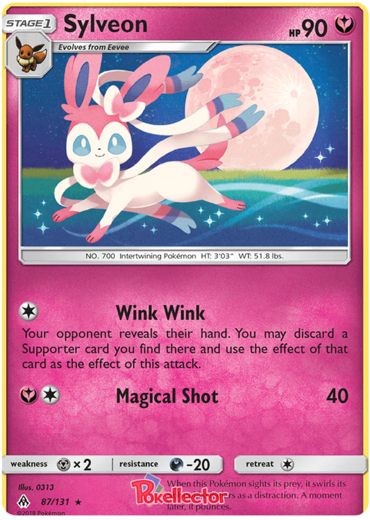 Pokemon Card Forbidden Light 87/131 087/131 Sylveon Rare *MINT*