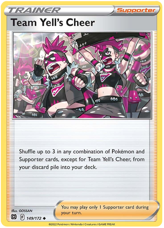 Pokemon Card Brilliant Stars 149/172 Team Yell's Cheer Uncommon