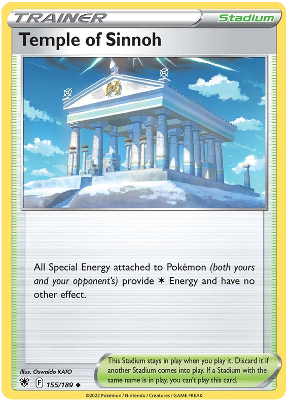 Pokemon Card Astral Radiance 155/189 Temple of Sinnoh Stadium Uncommon