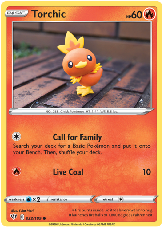 Pokemon Card Darkness Ablaze 22/189 022/189 Torchic Common