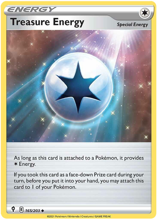 Pokemon Card Evolving Skies 165/203 165/203 Treasure Energy Uncommon