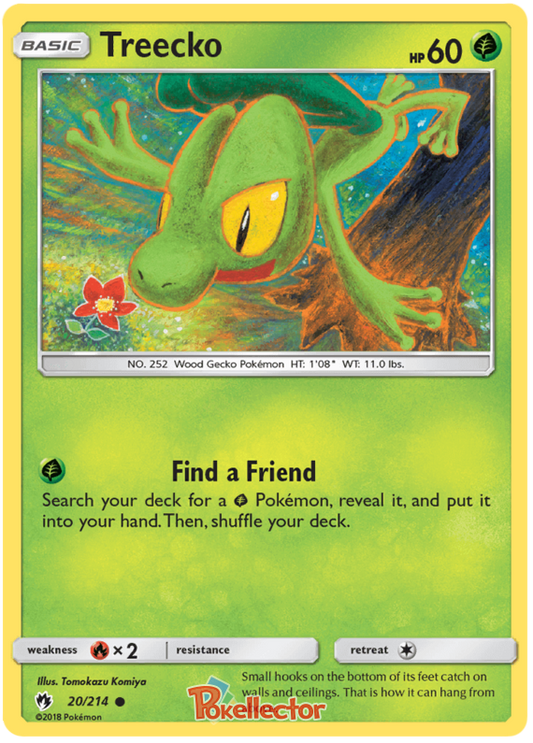 Pokemon Card Lost Thunder 20/214 020/214 Treecko Common *MINT*