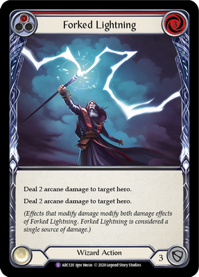 Flesh and Blood Arcane Rising Unlimited S ARC120 Forked Lightning Standard