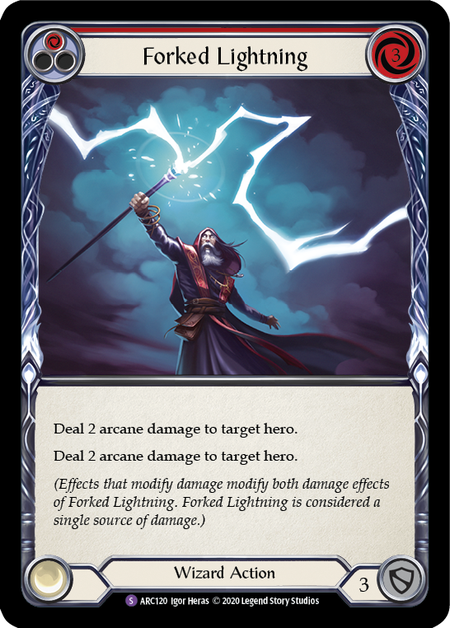 Flesh and Blood Arcane Rising Unlimited S ARC120 Forked Lightning Rainbow
