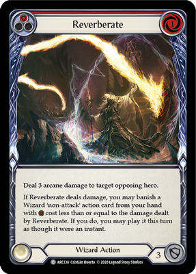 Flesh and Blood Arcane Rising Unlimited C ARC138 Reverberate (Red) Standard