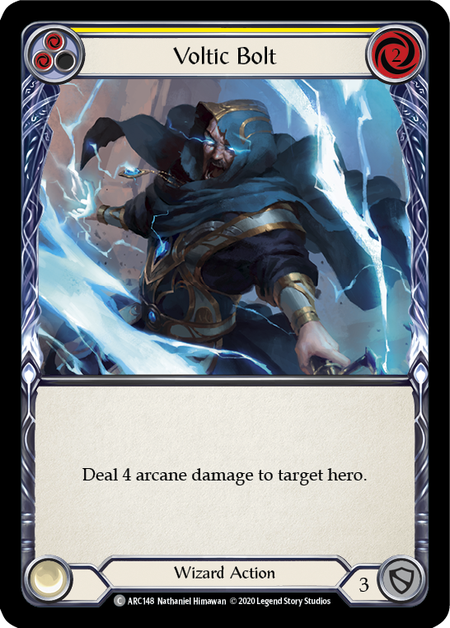 Flesh and Blood Arcane Rising Unlimited C ARC148 Voltic Bolt (Yellow) Rainbow