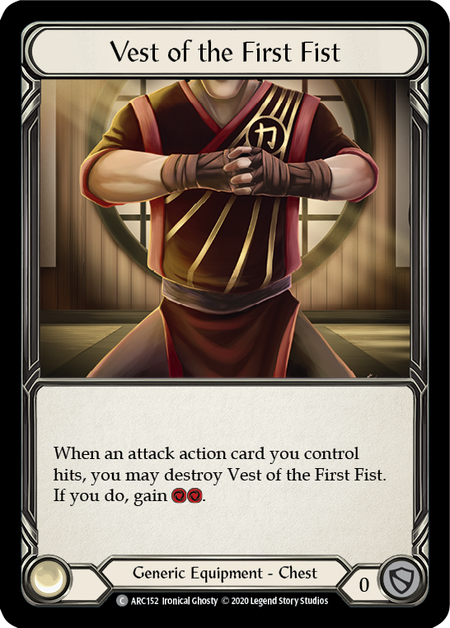 Flesh and Blood Arcane Rising Unlimited C ARC152 Vest of the First Fist Standard