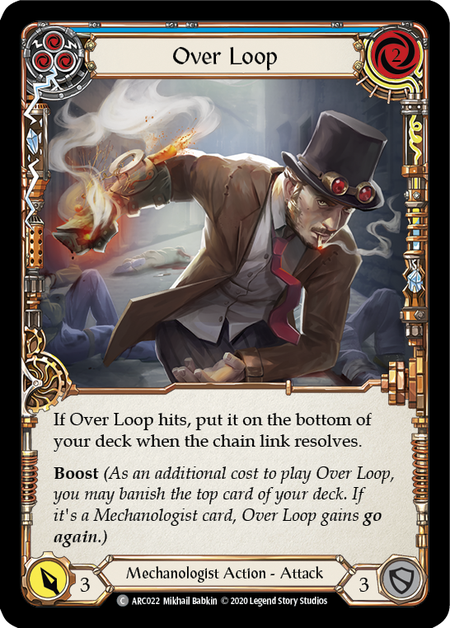 Flesh and Blood Arcane Rising Unlimited C ARC022 Over Loop (Blue) Rainbow